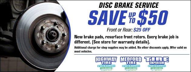 Disc Brake Service - Save Up To $50