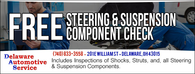 Free Steering & Suspension Check
