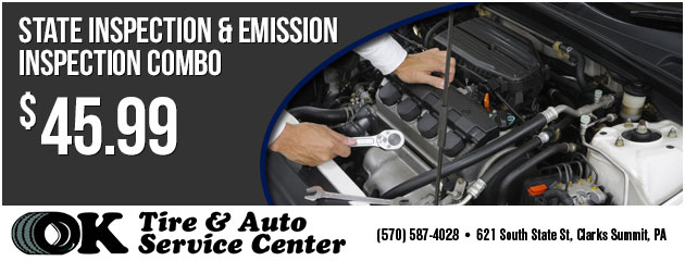 State Inspection and Emission Inspection Combo $39.88