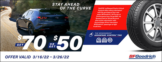 BFGoodrich - Up to $70 Rebate