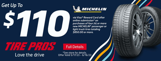 Tire Pros Michelin Memorial Day Promotion