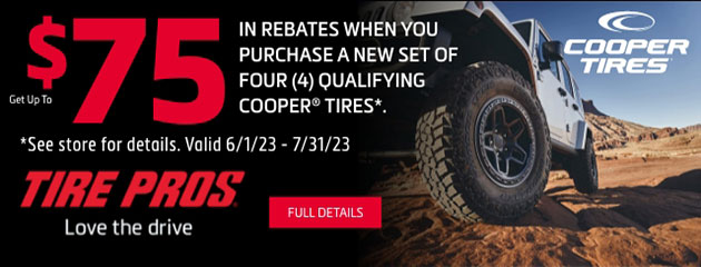 Tire Pros Cooper - $75 Promotion