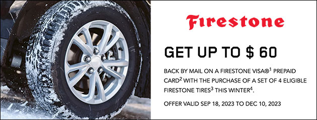 Firestone - $60 Reward