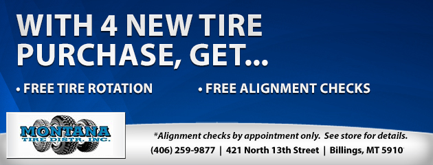 Free with purchase of 4 New Tires