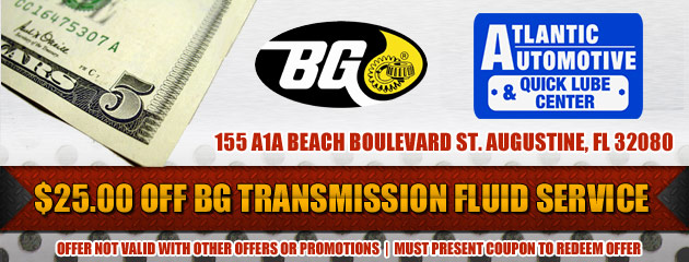 $25 Off BG Transmission Flush