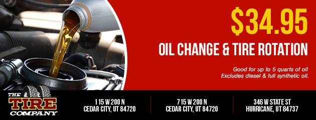 Oil Change and Tire Rotation Coupon