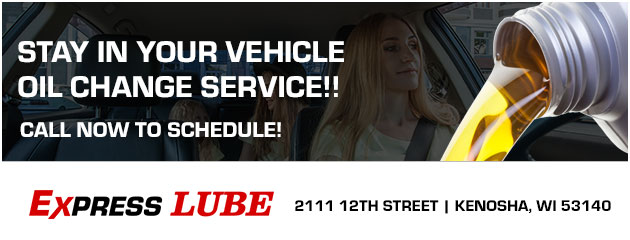 Stay in your Vehicle Oil Change Service