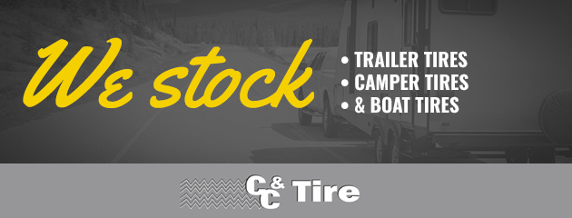 We stock trailer tires, camper tires & boat tires