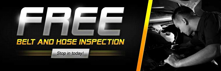 Free belt and hose inspection