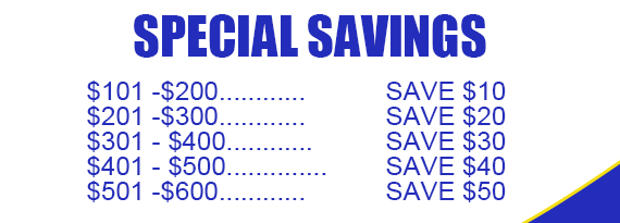 Special Savings