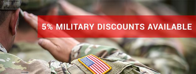 5% military discounts available