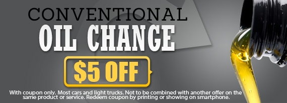 $5 Off Conventional Oil Change