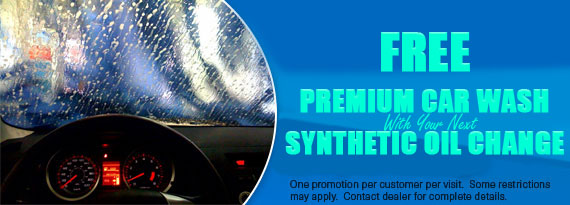 Free Car Wash & Synthetic Oil Change