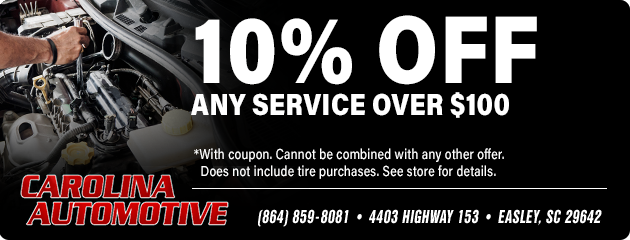 10% Off Any Service Over $100 
