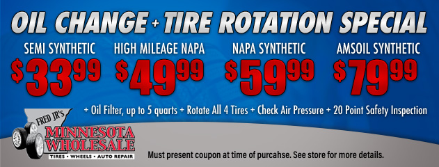 Oil Change and Rotation Deals
