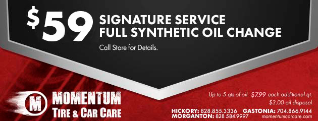 Signature Service Full Synthetic Oil Change Special
