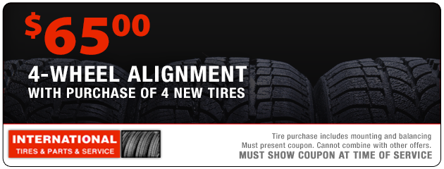 4-Wheel Alignment with Tire Purchase Special