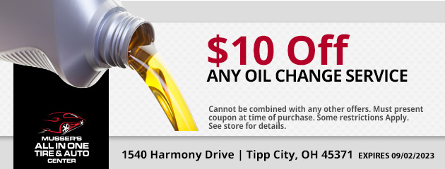 $10.00 off any Oil Change Service 