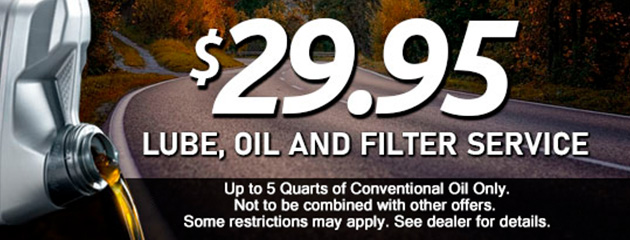 Oil Change Conventional Oil $29.95 5/1/2023 – 06/30/2023 2*