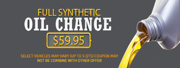 Oil Change Synthetic $59.95 5/1/2023 – 06/30/2023 3*