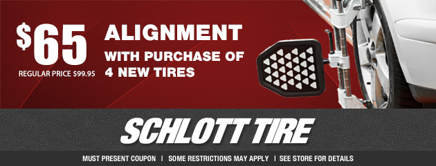 Alignment with Purchase of 4 New Tires