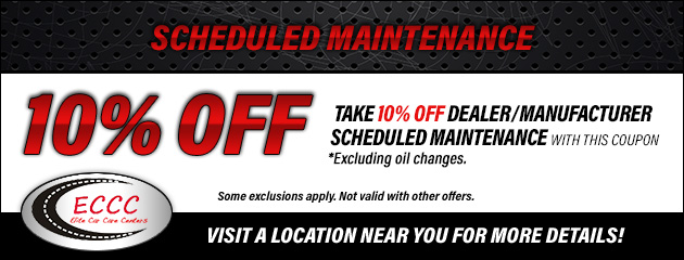 10% Off Dealer/Manufacturer Scheduled Maintenance