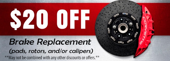 $20 Off All Brake Replacement