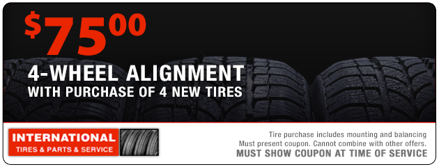 4-Wheel Alignment with Tire Purchase Special