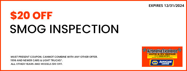 $20 Off Smog Inspection