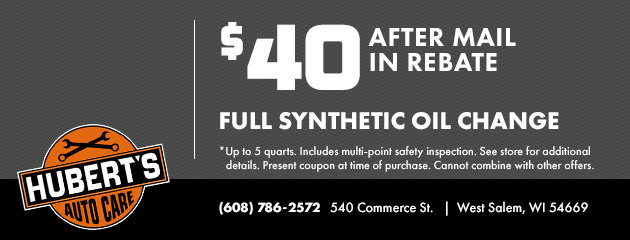 Full Synthetic Oil Change Special