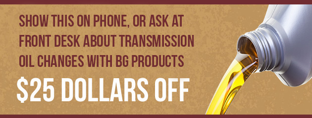 Transmission Oil Changes with BG Products