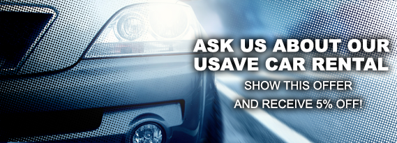 Ask Us About Our USave Car Rental