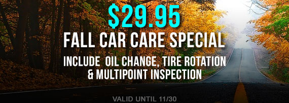 $29.95 Fall car care special 