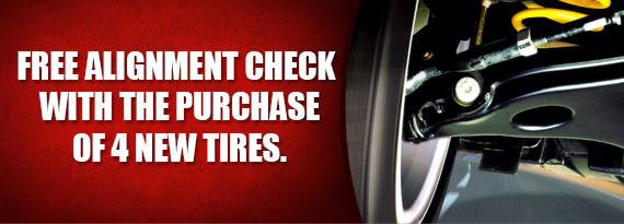 Free Alignment Check with the Purchase of 4 New Tires