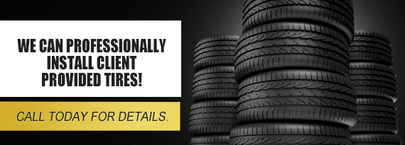 We Install Customer Tires