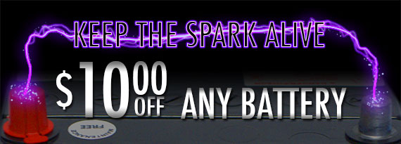 $10.00 off Any Battery