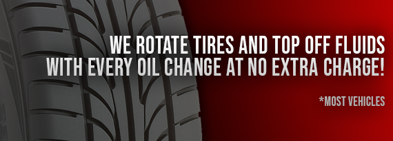 We Rotate Tires & Top Off Fluids