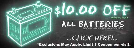 $10 off All Batteries