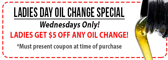 Ladies Day Oil Change Special