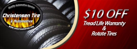 $10 Off Tread Life Warranty & Rotate Tires