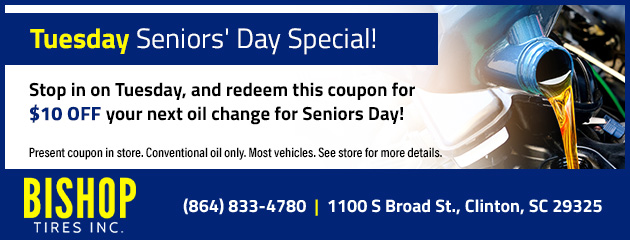 Tuesday - Seniors Day Special