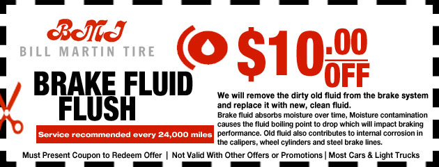 big o tires brake fluid flush cost