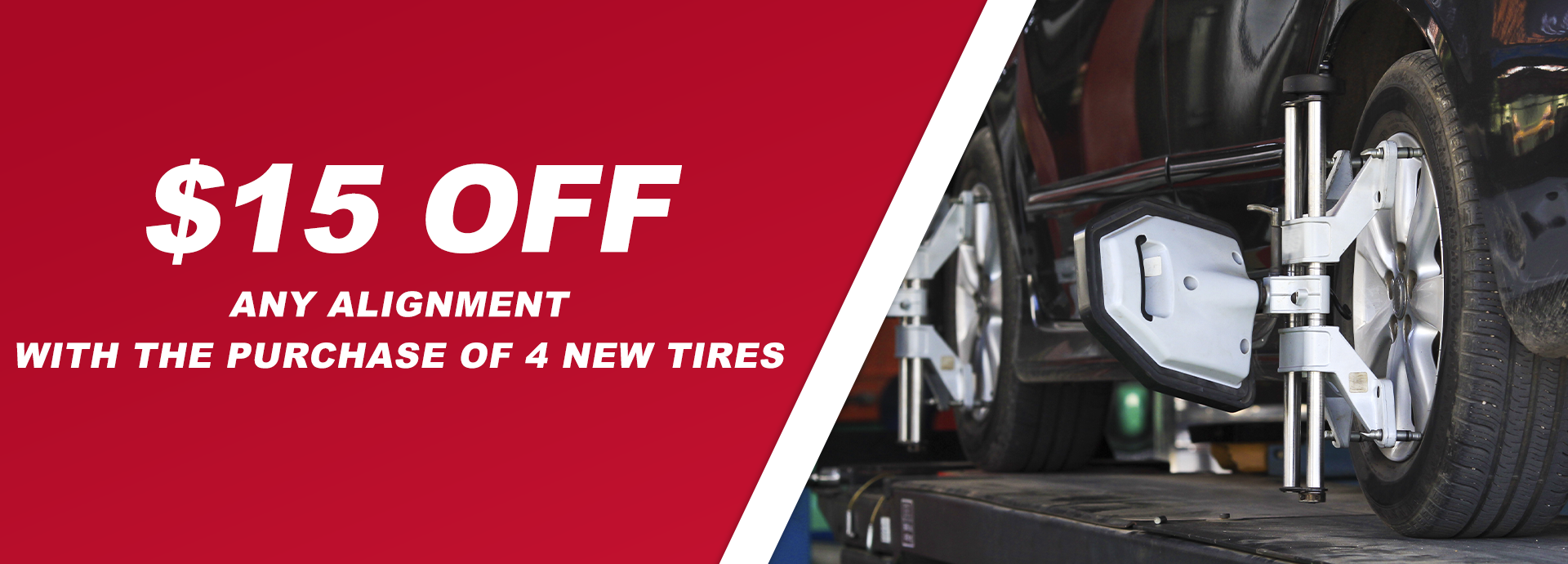 $15 Off any alignment
