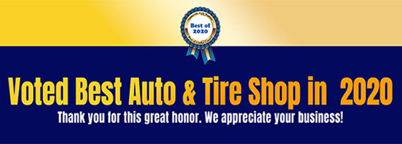 Voted Best Auto & Tire Shop in 2020
