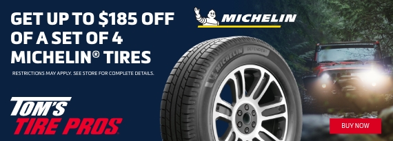 Up to $185 off Michelin Tires