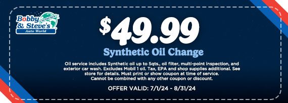 Synthetic Oil Change Special