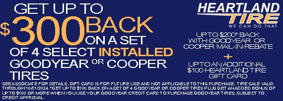 Goodyear & Cooper October Savings