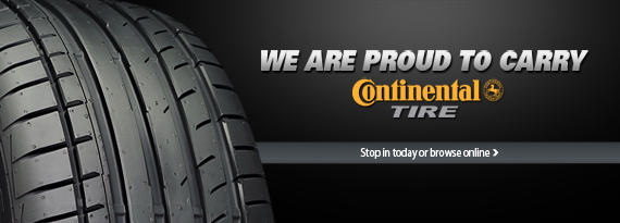 We Are Proud To Carry Continental Tires