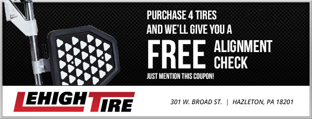 Purchase 4 Tires and Get a Free Alignment Check! 