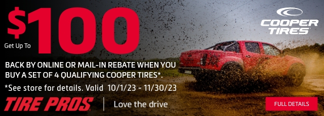 Tire Pros Cooper Fall Rebate